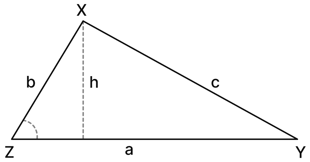 triangle area sine